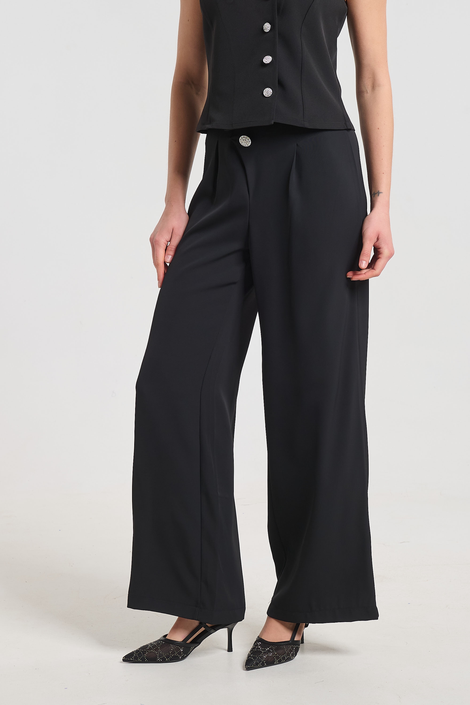 Παντελόνα Ψηλόμεση Με Διακοσμητικό Κουμπί Kellys