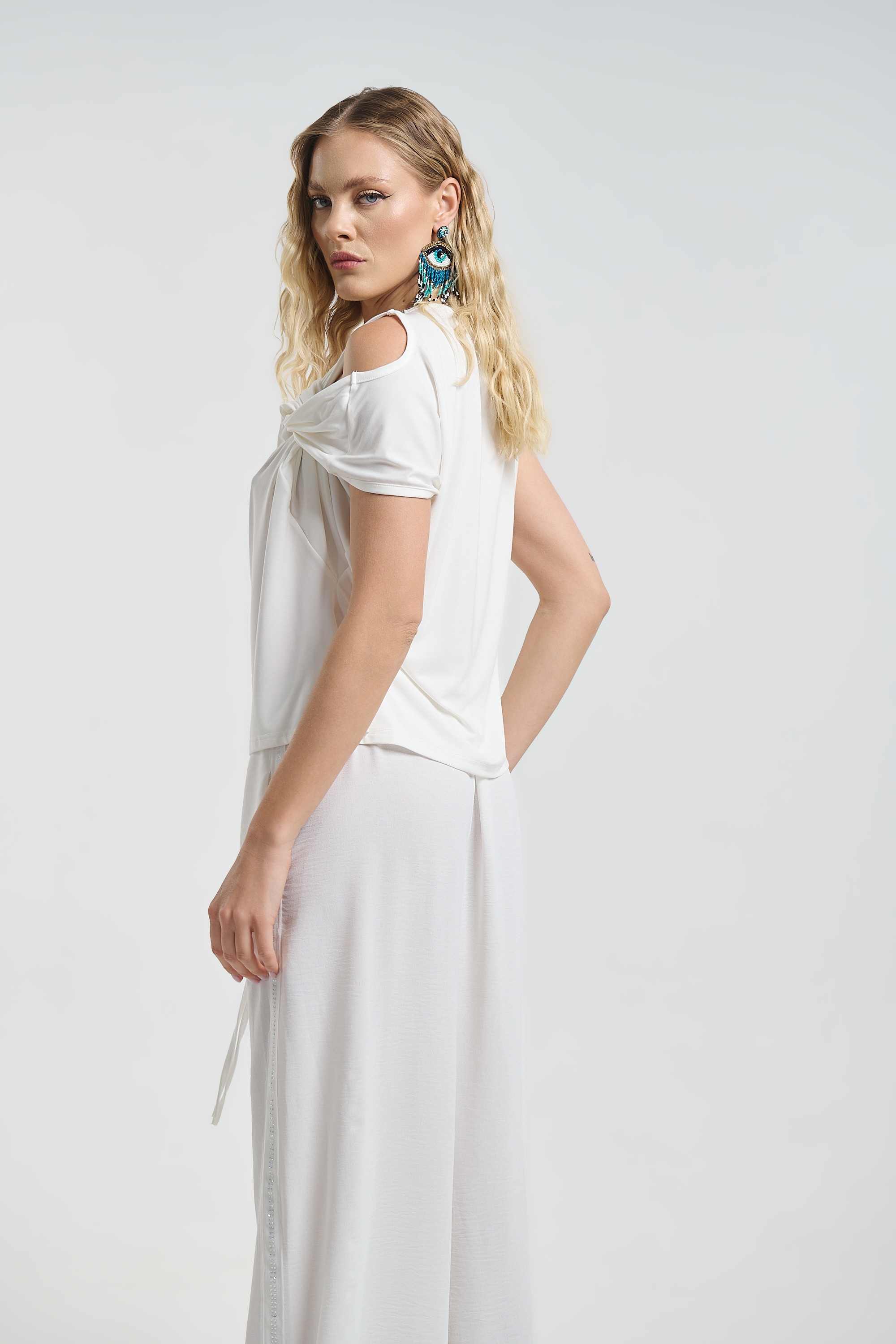 Μπλούζα Kellys Ασύμμετρη Με Draped Σχέδιο