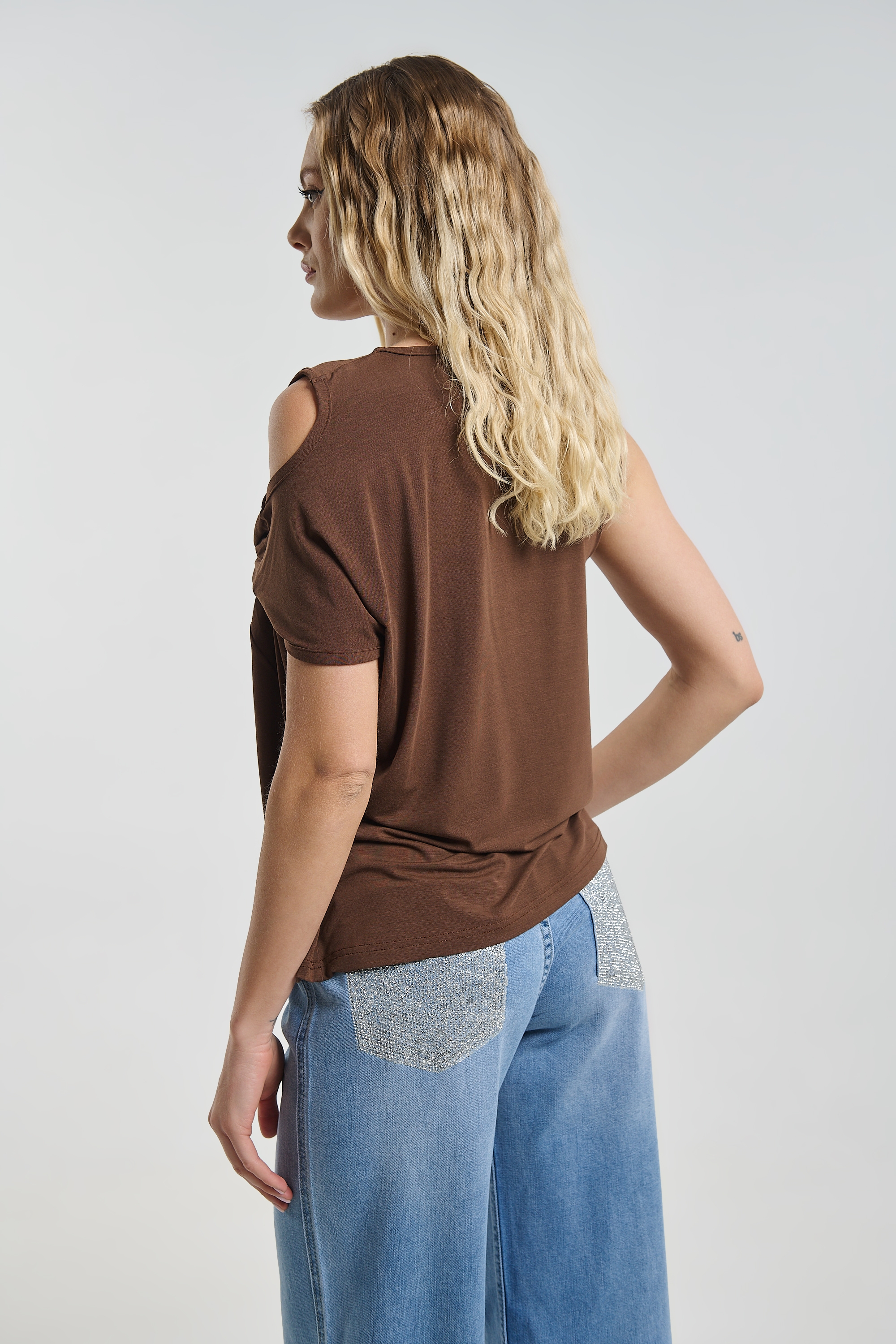 Μπλούζα Kellys Ασύμμετρη Με Draped Σχέδιο