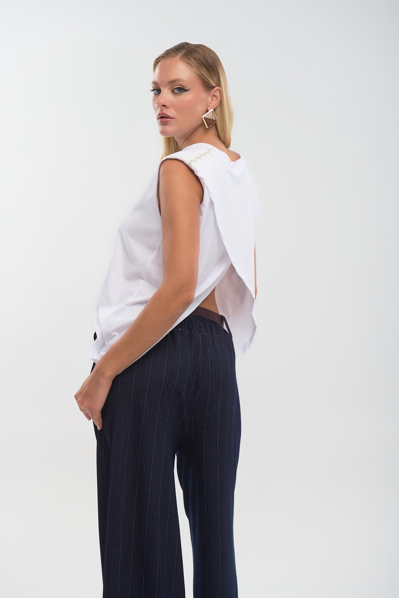 Μπλούζα Αμάνικη με Βάτες & Στρας Kellys