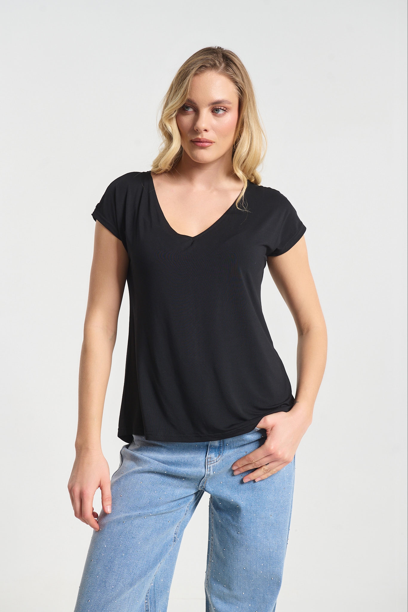 Μπλούζα Με V Λαιμόκοψη & Διακοσμητική Πλάτη Kellys