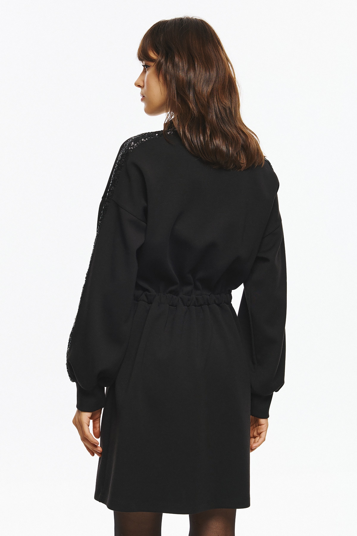 Φόρεμα Φούτερ Με Παγιέτες Στα Μανίκια DEJAVU