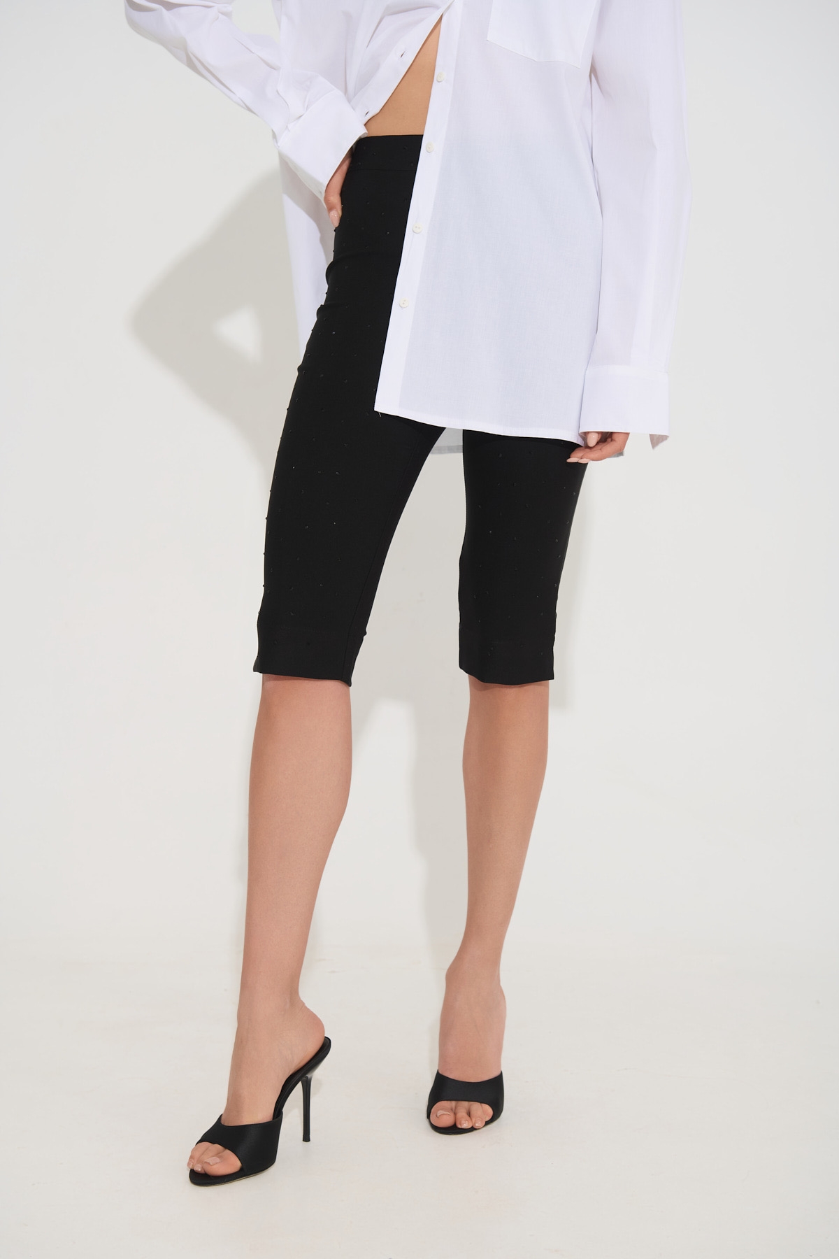 Παντελόνι DEJAVU Κάπρι Με Στρας