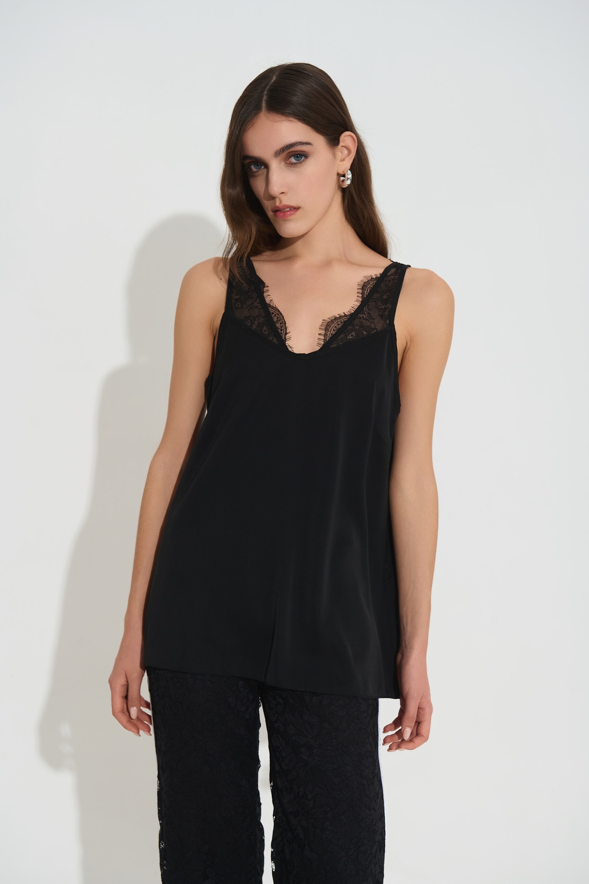 Τοπ Satin Lingerie Με Δανδέλα DEJAVU