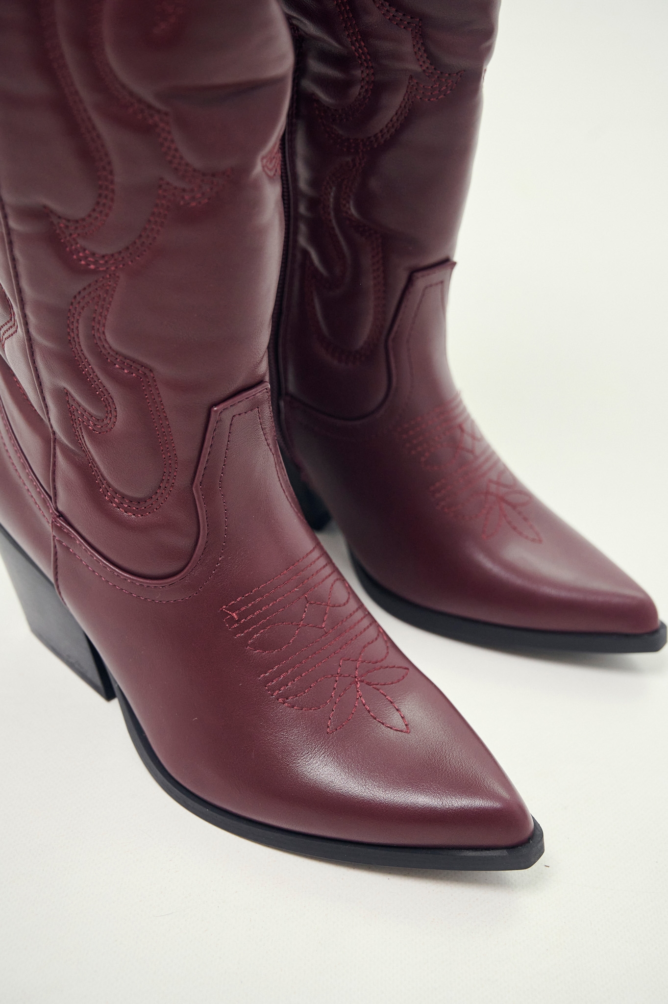 Cowboy Boots with Embroidered Detailing
