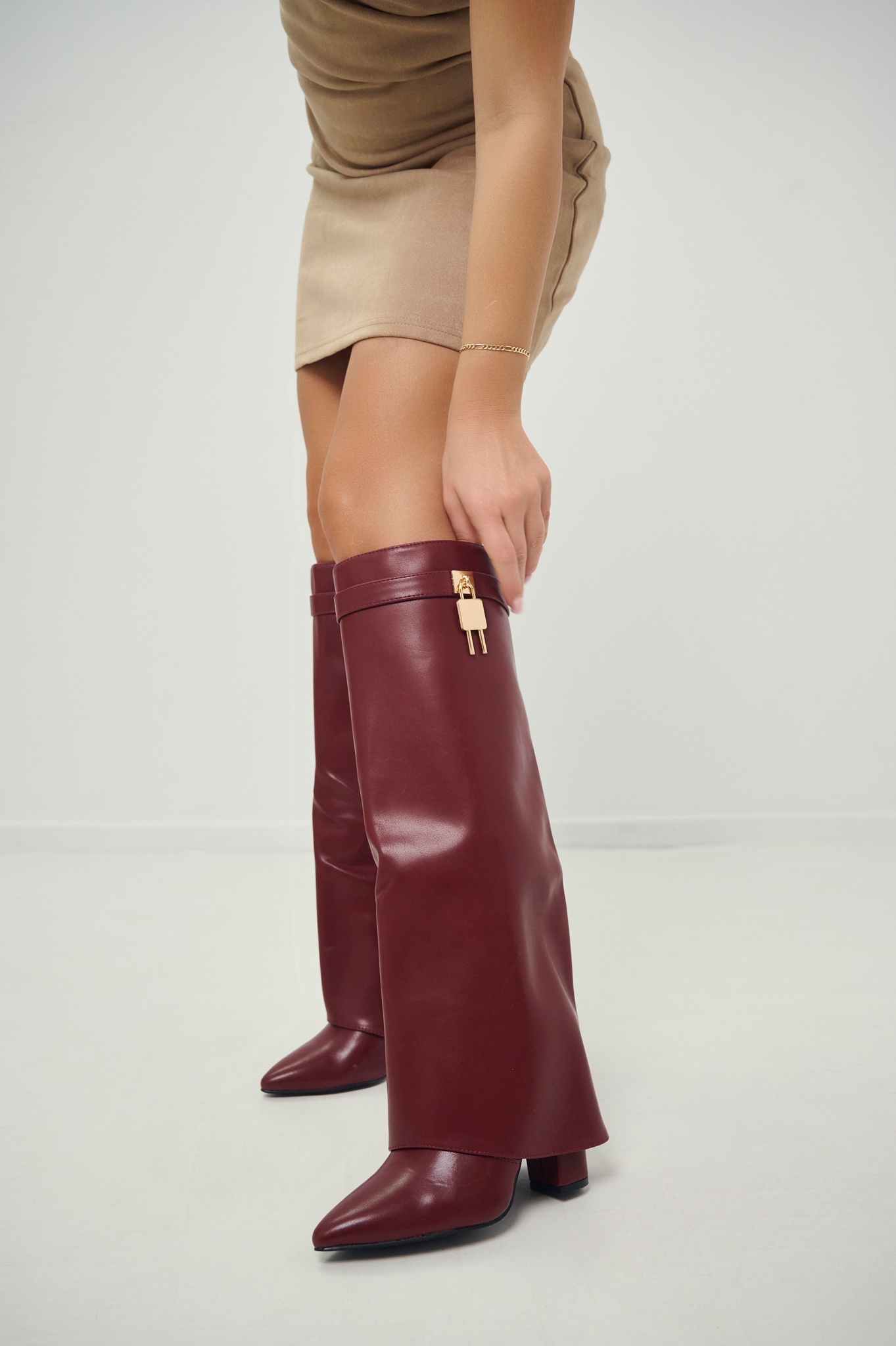 High Boots with Gold Detail