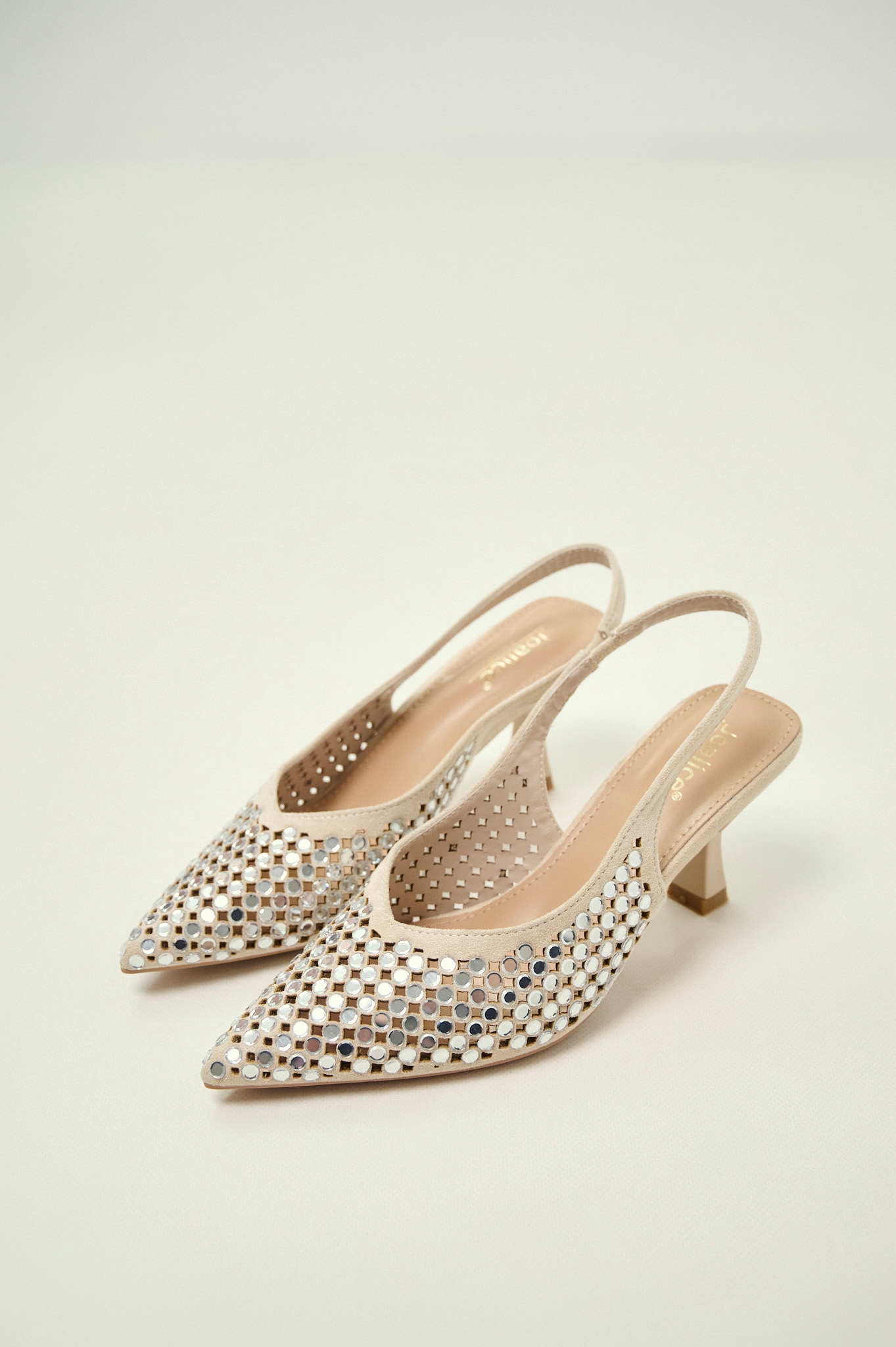 Crystal Slingback Pumps