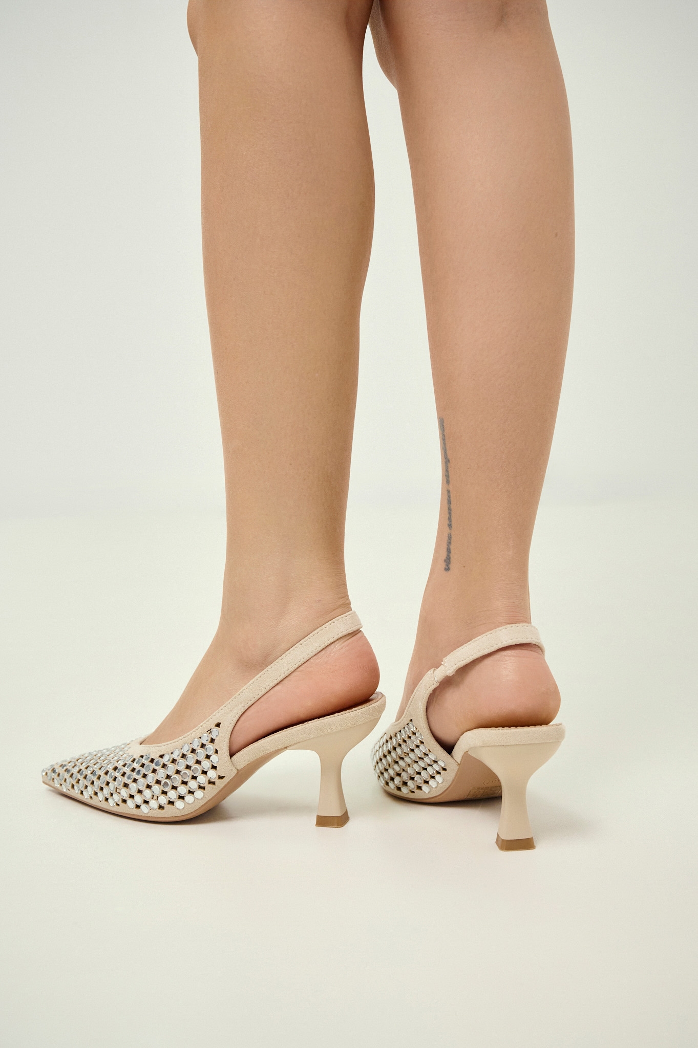 Crystal Slingback Pumps