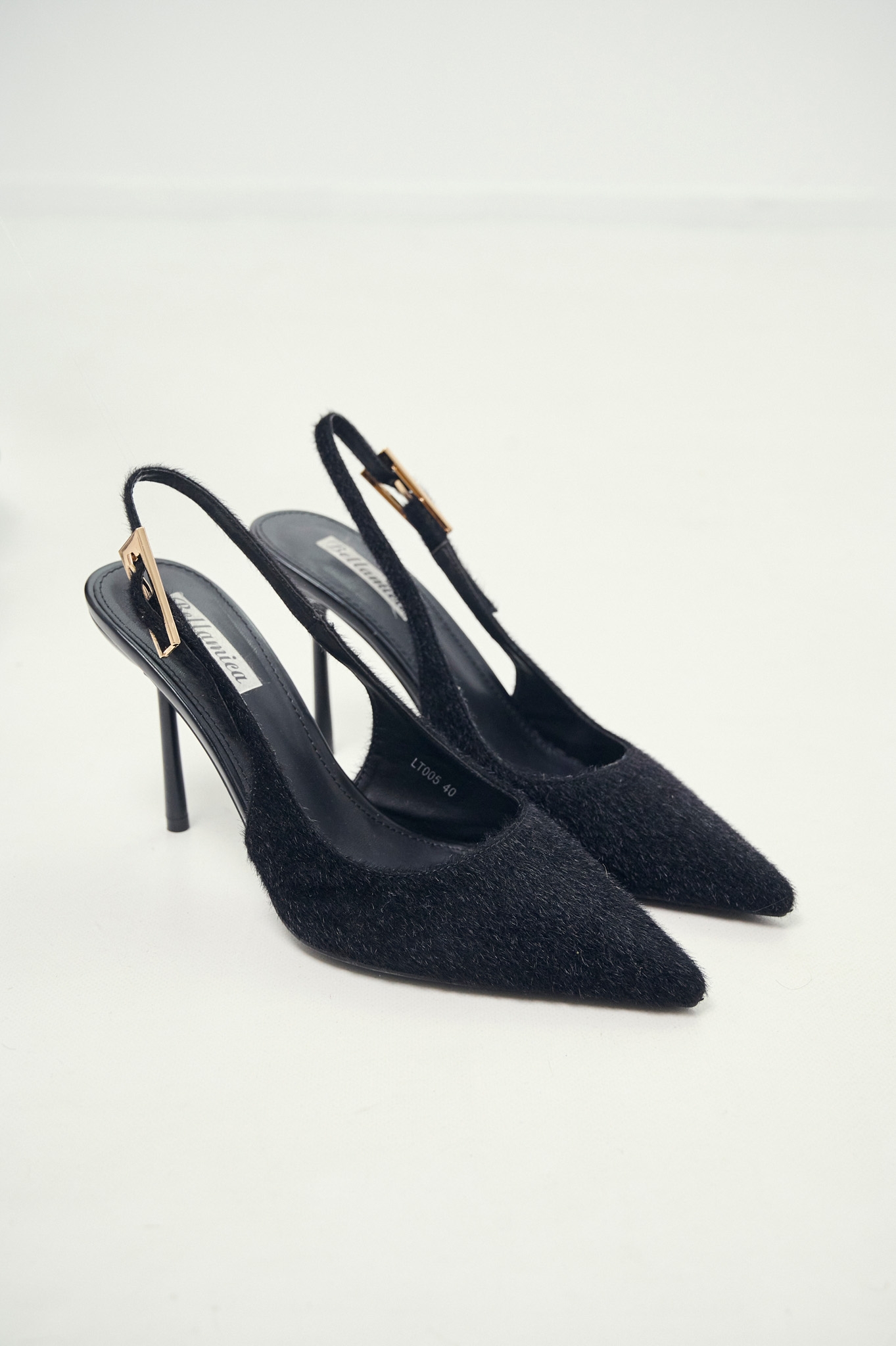 Γόβες Slingback με Pony Skin Υφή