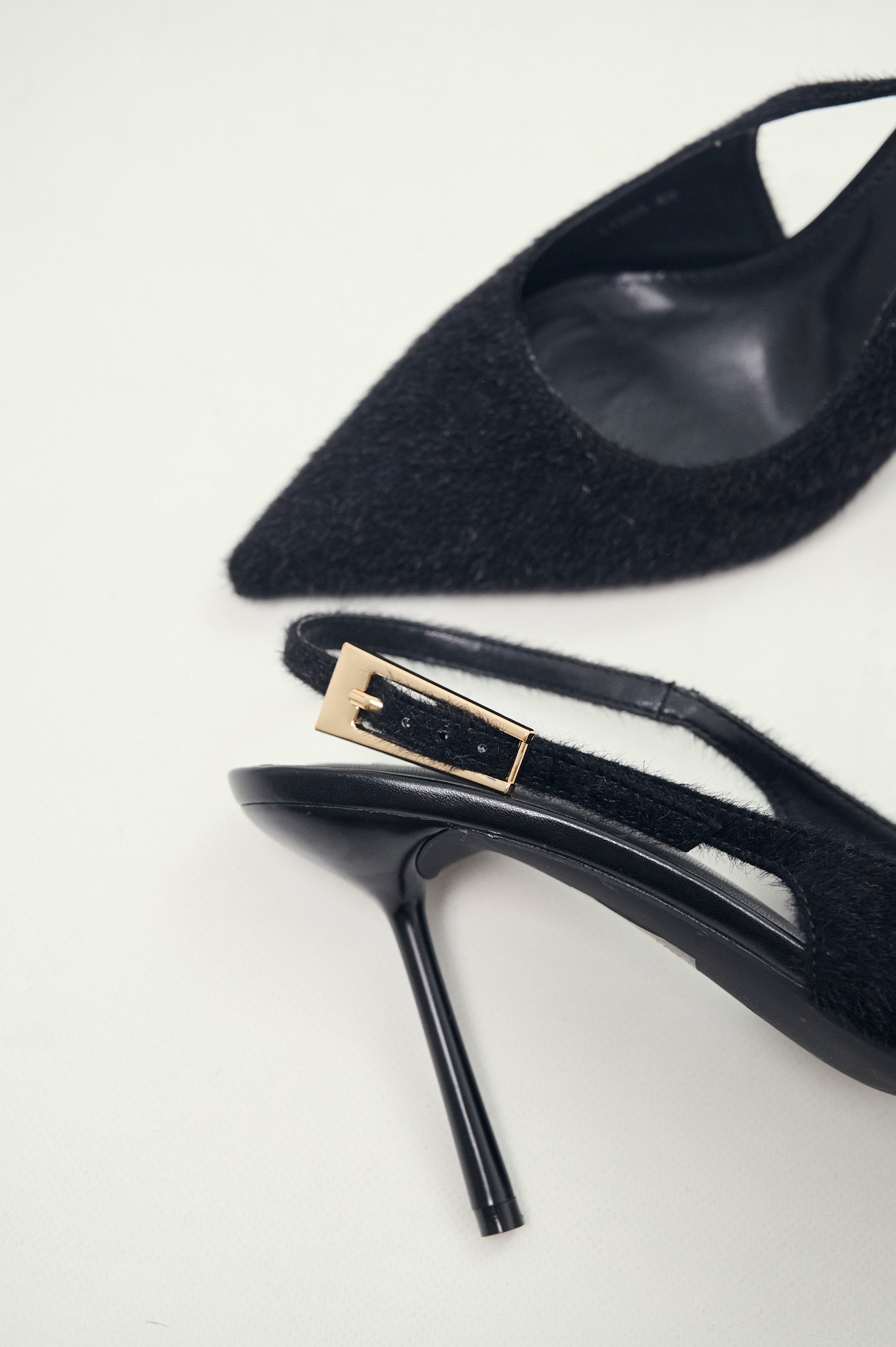 Γόβες Slingback με Pony Skin Υφή