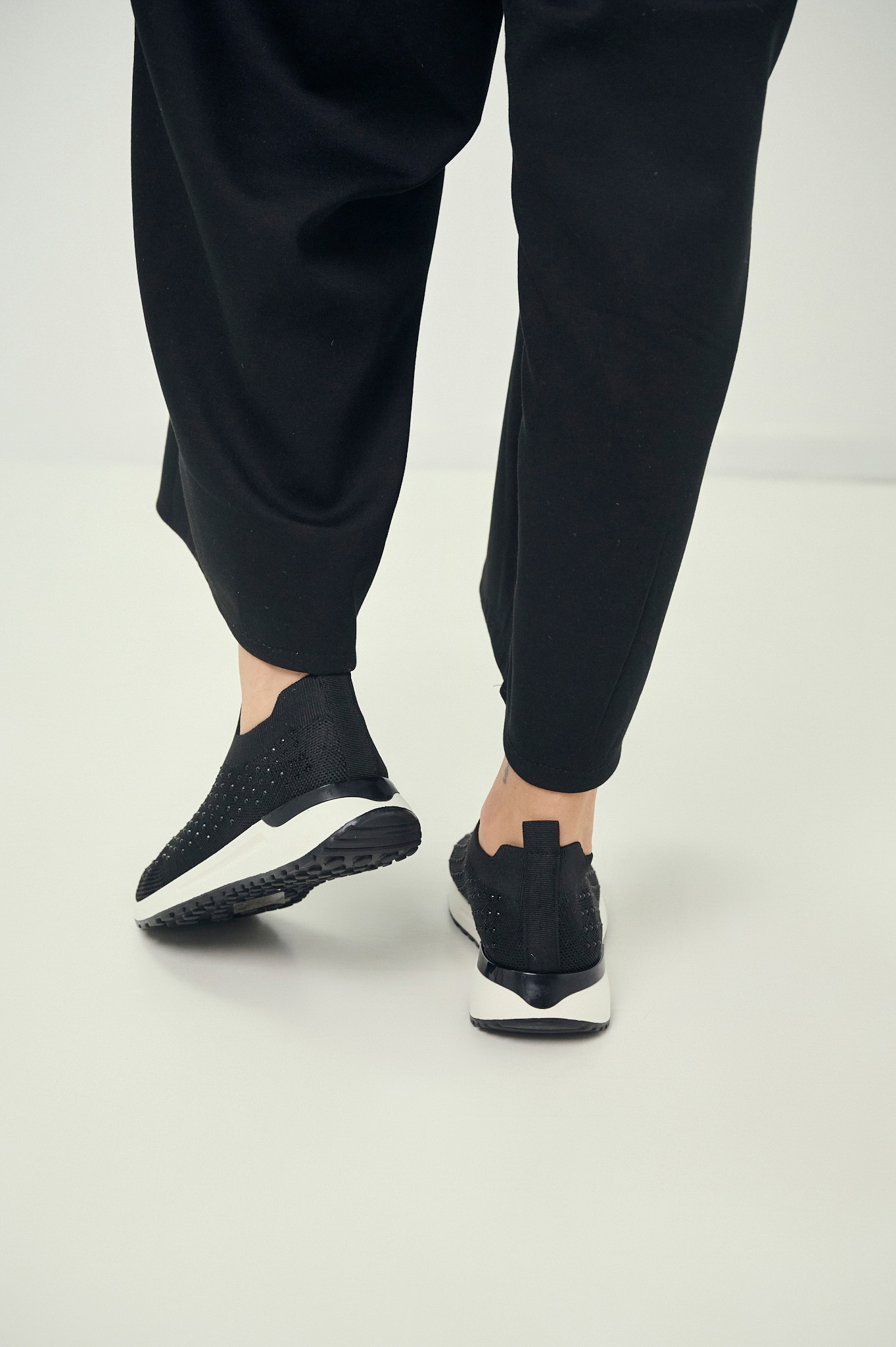 Αθλητικά Knit Slip-On Με Στρας