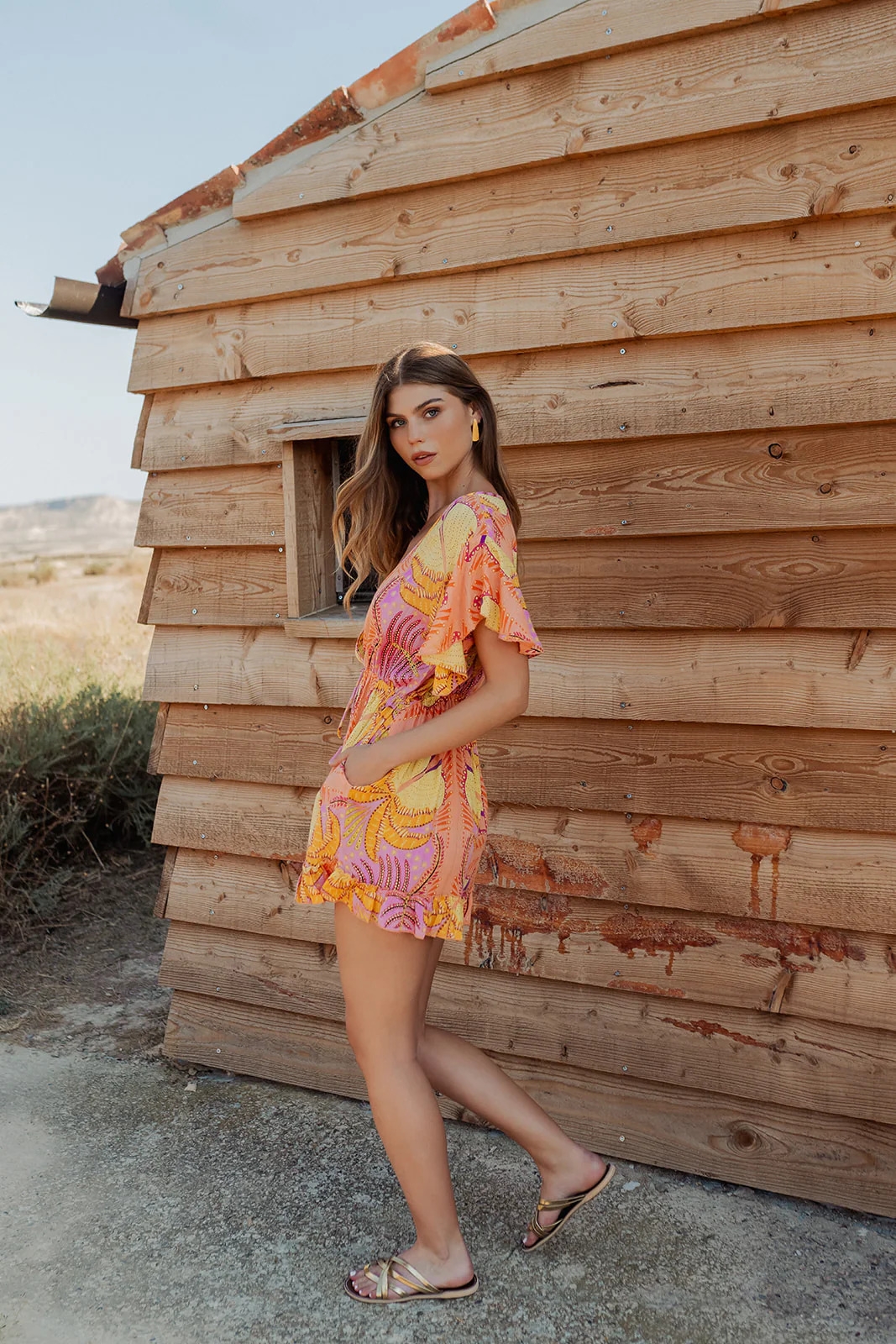 PITI CUITI Printed Short Jumpsuit