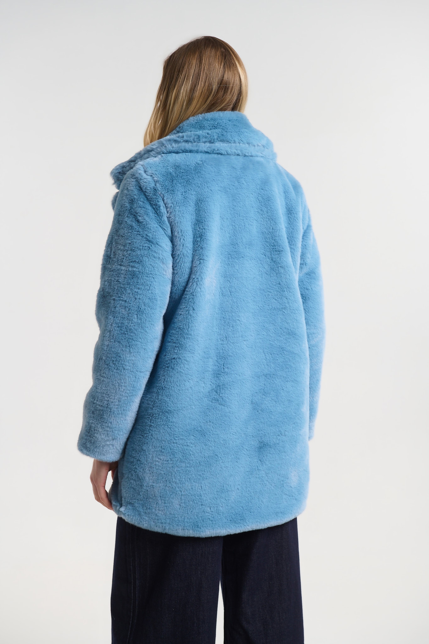 Γούνα Faux Fur Με Φόδρα & Τσέπες