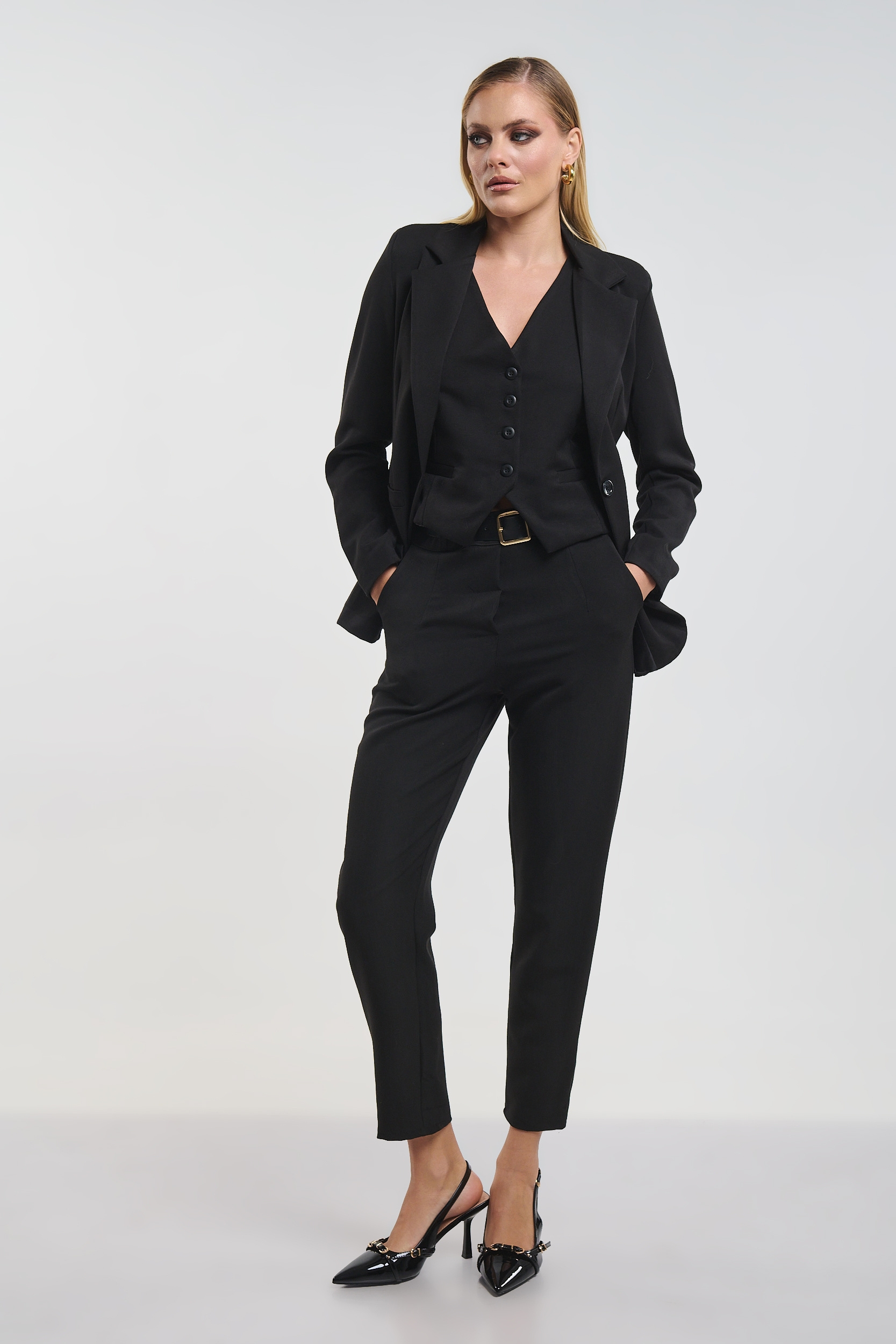 Παντελόνι Με Λάστιχο και Ζώνη