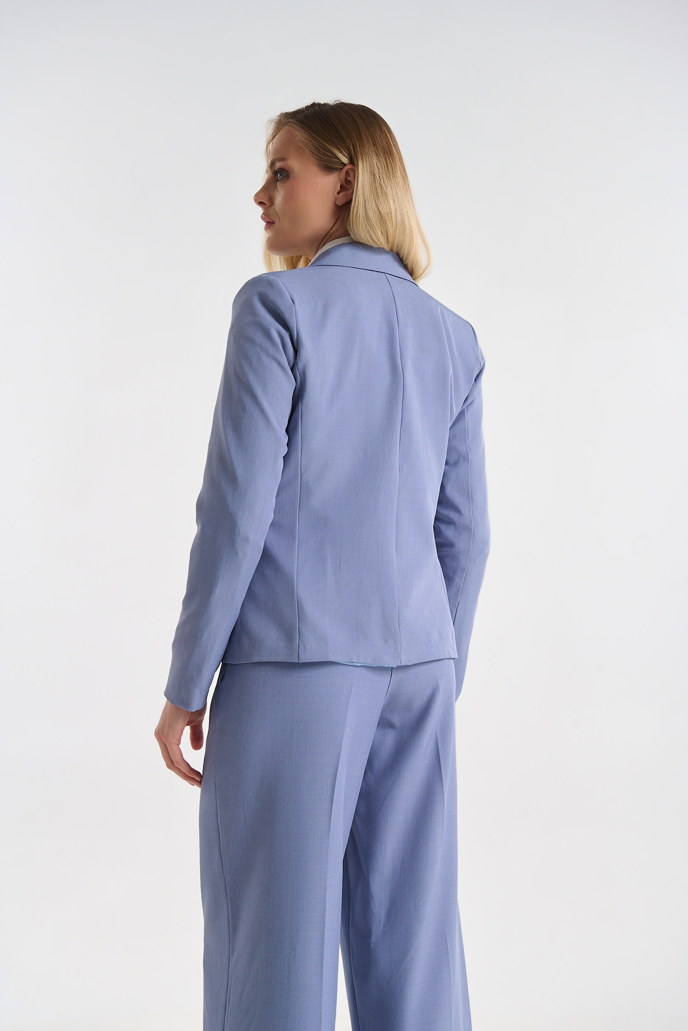 Classic Short Blazer with Button Closure