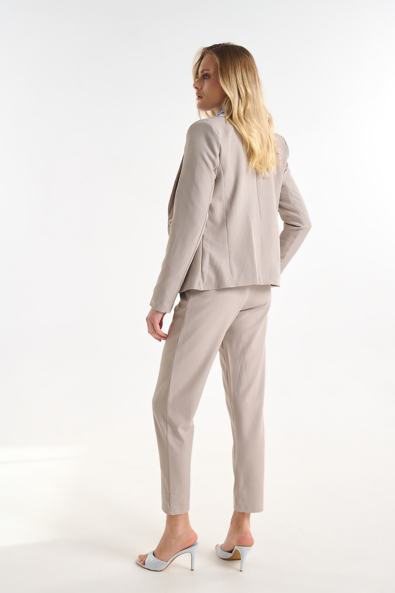 Women’s Tailored Trousers with Belt & Slim Fit