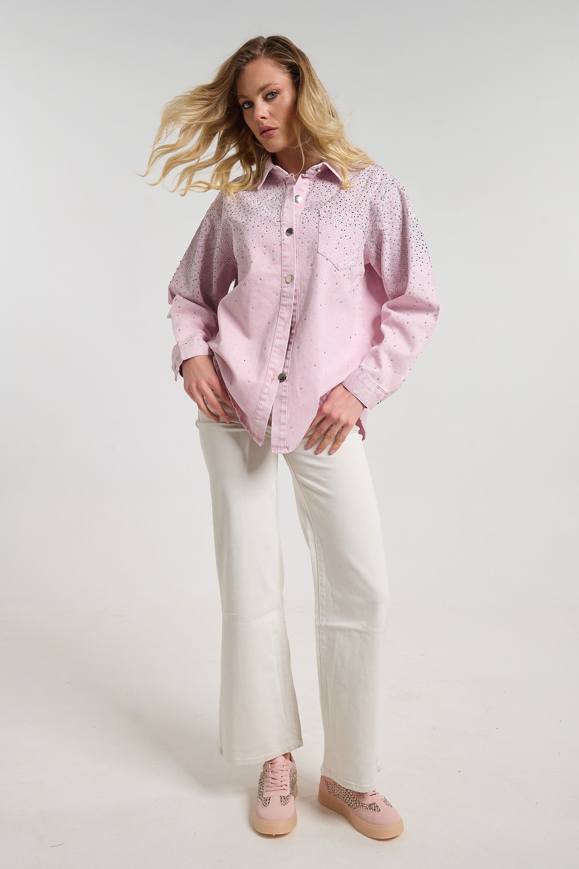 Πουκάμισο Τζιν Με Στρας 