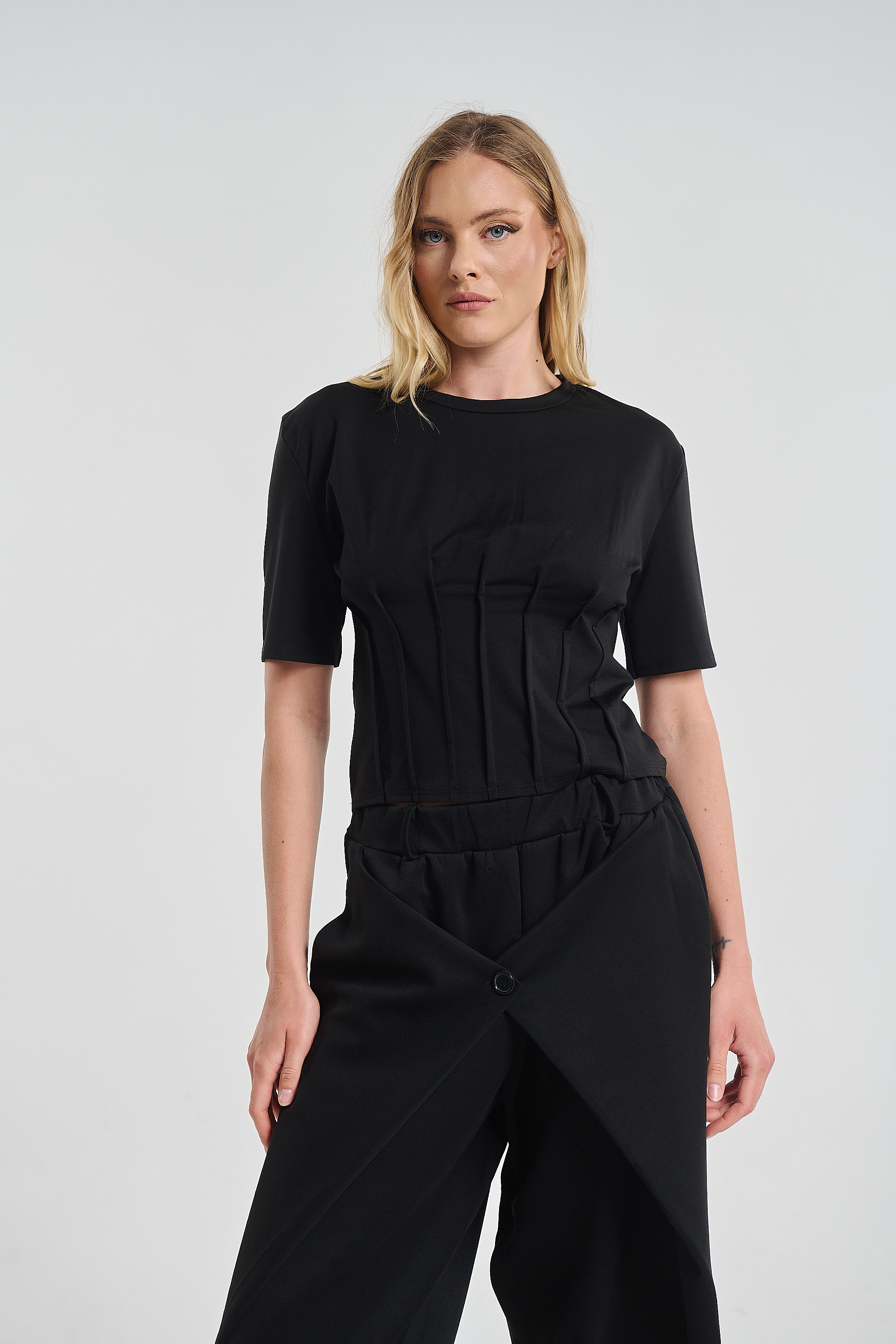 Top With Corset Seam Detail