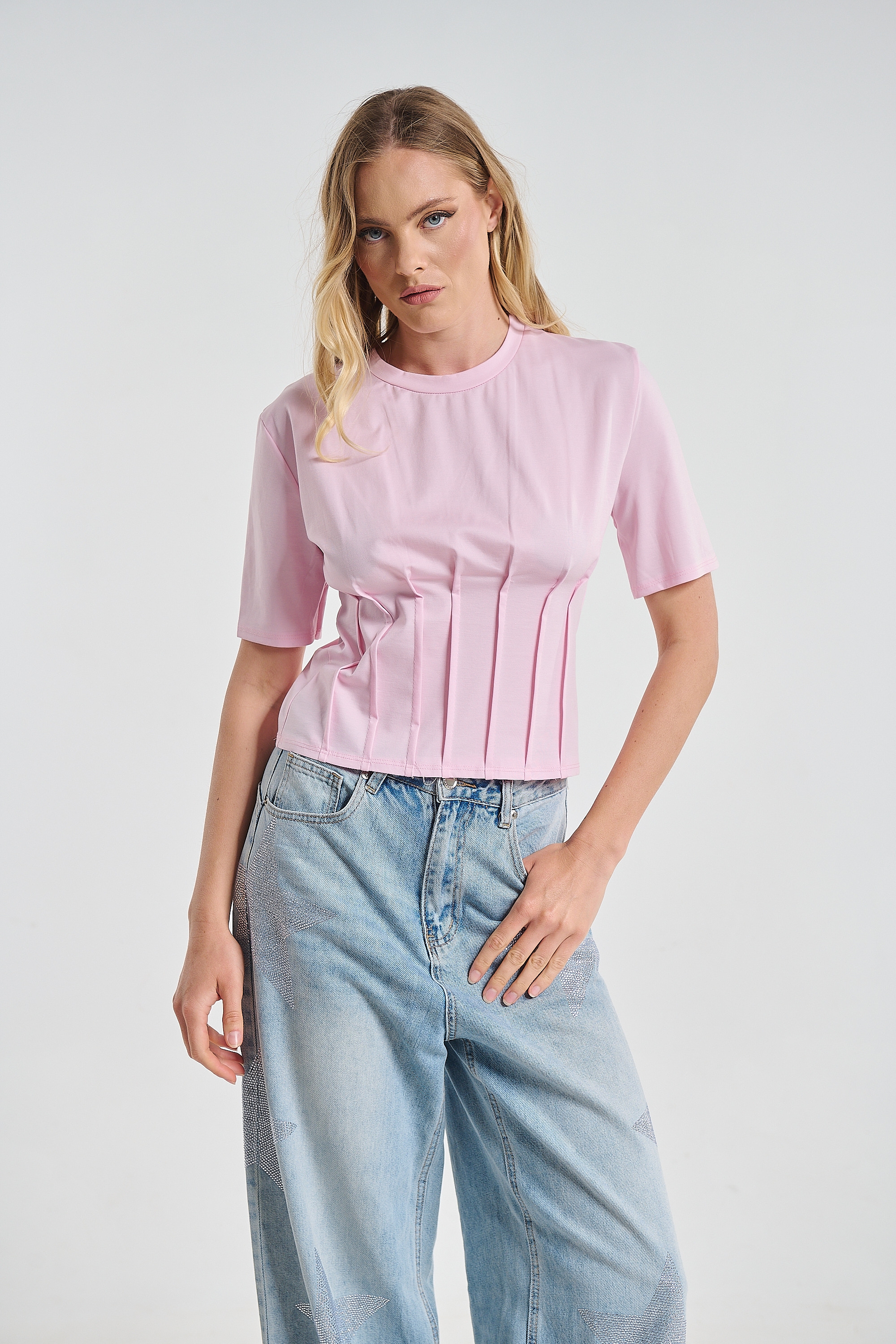 Top With Corset Seam Detail