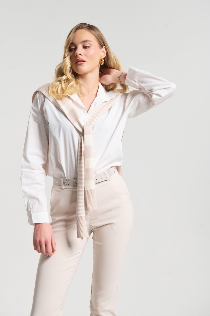 Πουκάμισο Με Layered Πλεκτό Look