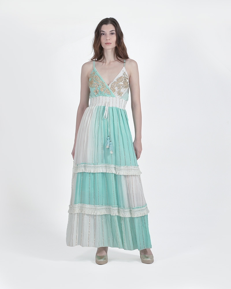 BLE Maxi Dress With Gold Details