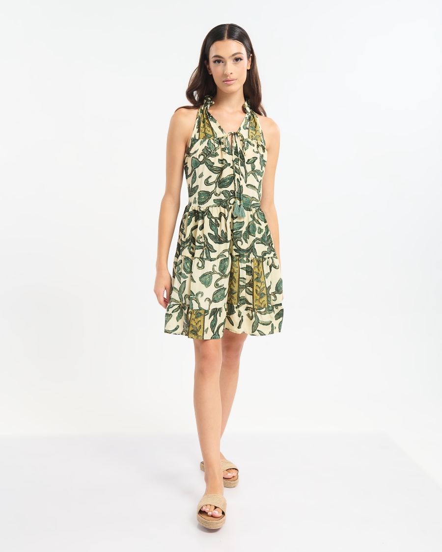 BLE Tropical Print Mini Dress