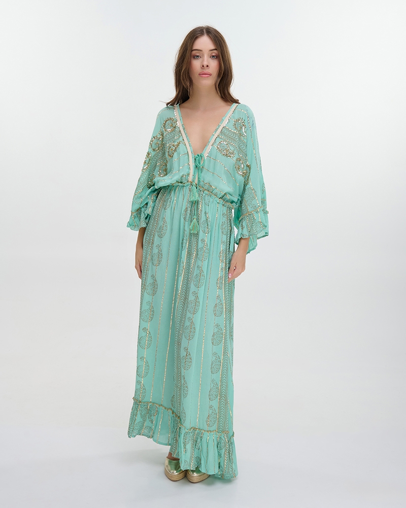 BLE Maxi Dress With Gold Details