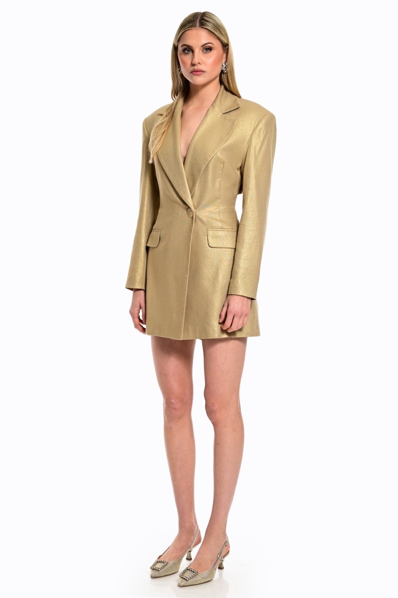 Σακάκι WECOSS Metallic Λινό