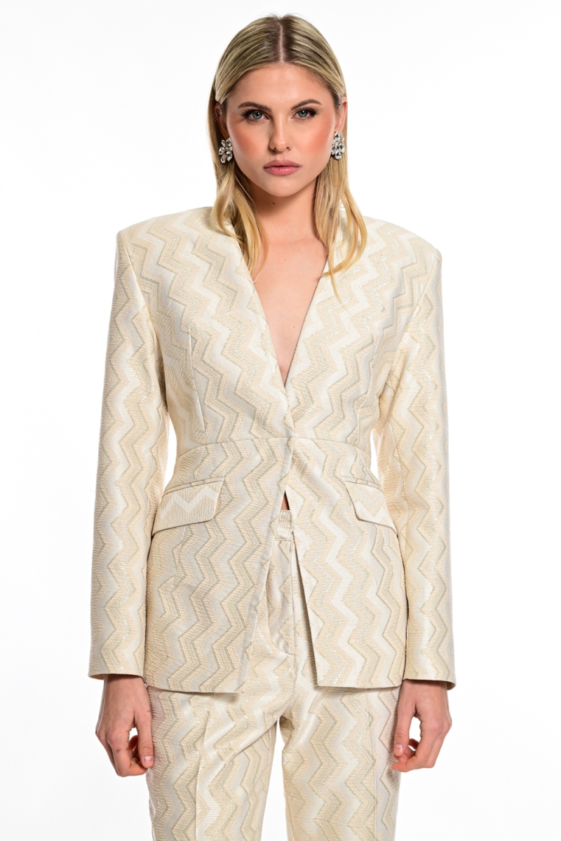 Σακάκι WECOSS Με Ανάγλυφο Pattern