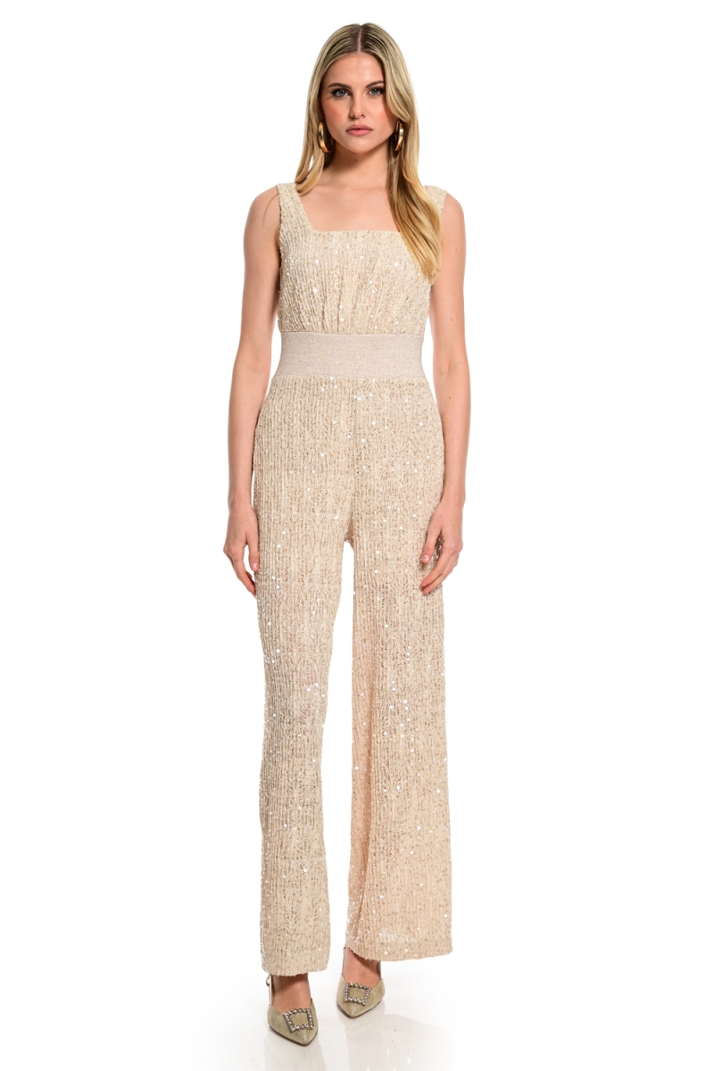 Shimmer Wide Leg Jumpsuit WECOSS