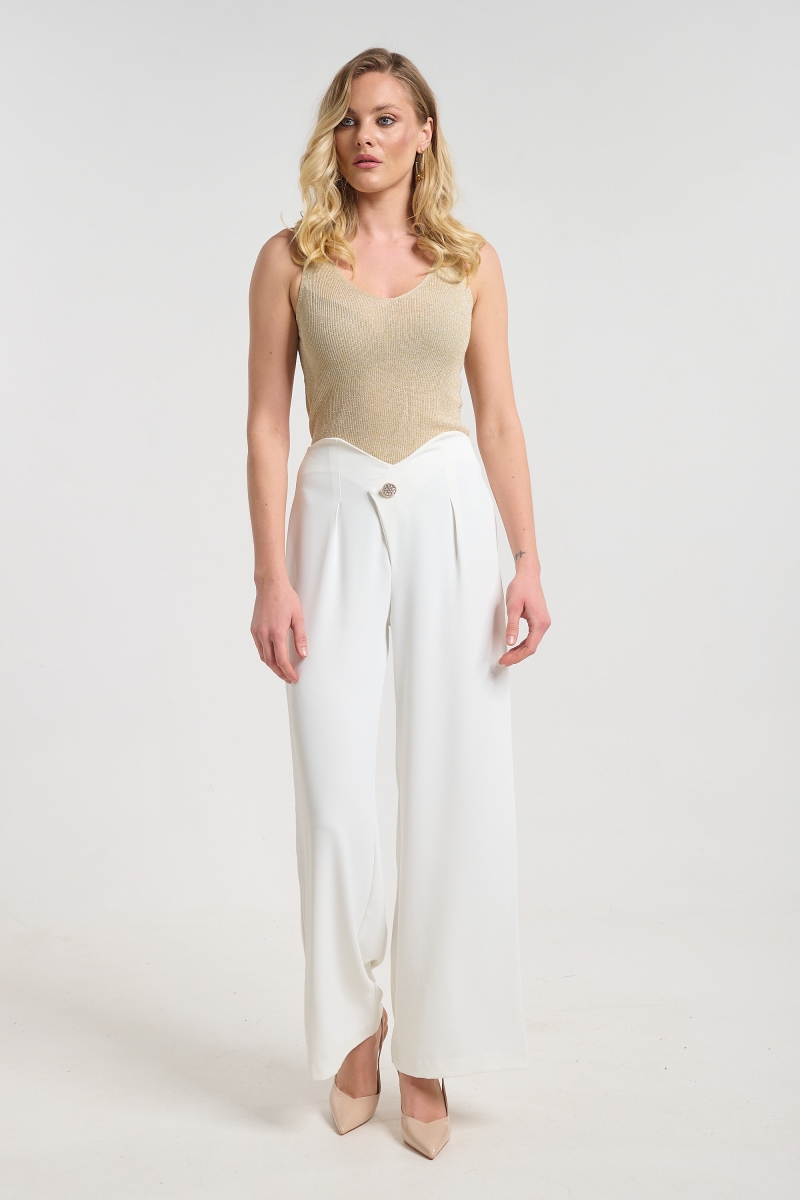 Παντελόνα Ψηλόμεση Με Διακοσμητικό Κουμπί Kellys