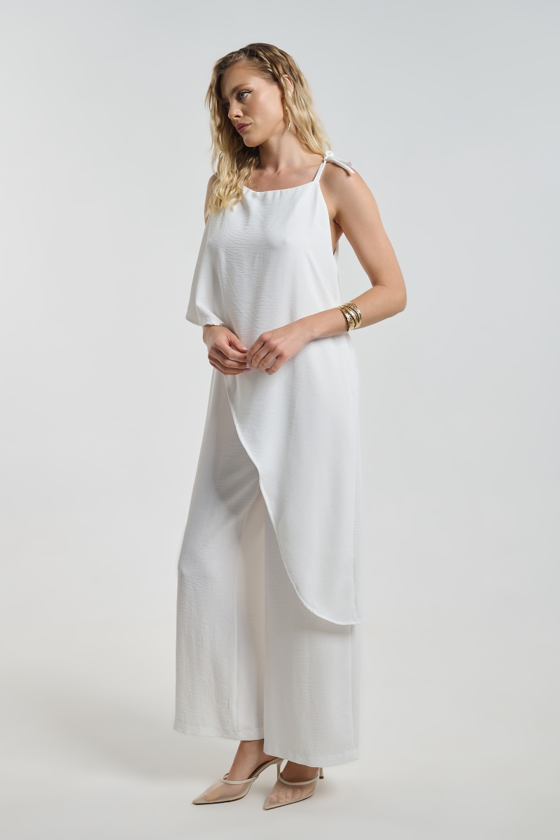 Kellys Asymmetric Overlay Jumpsuit