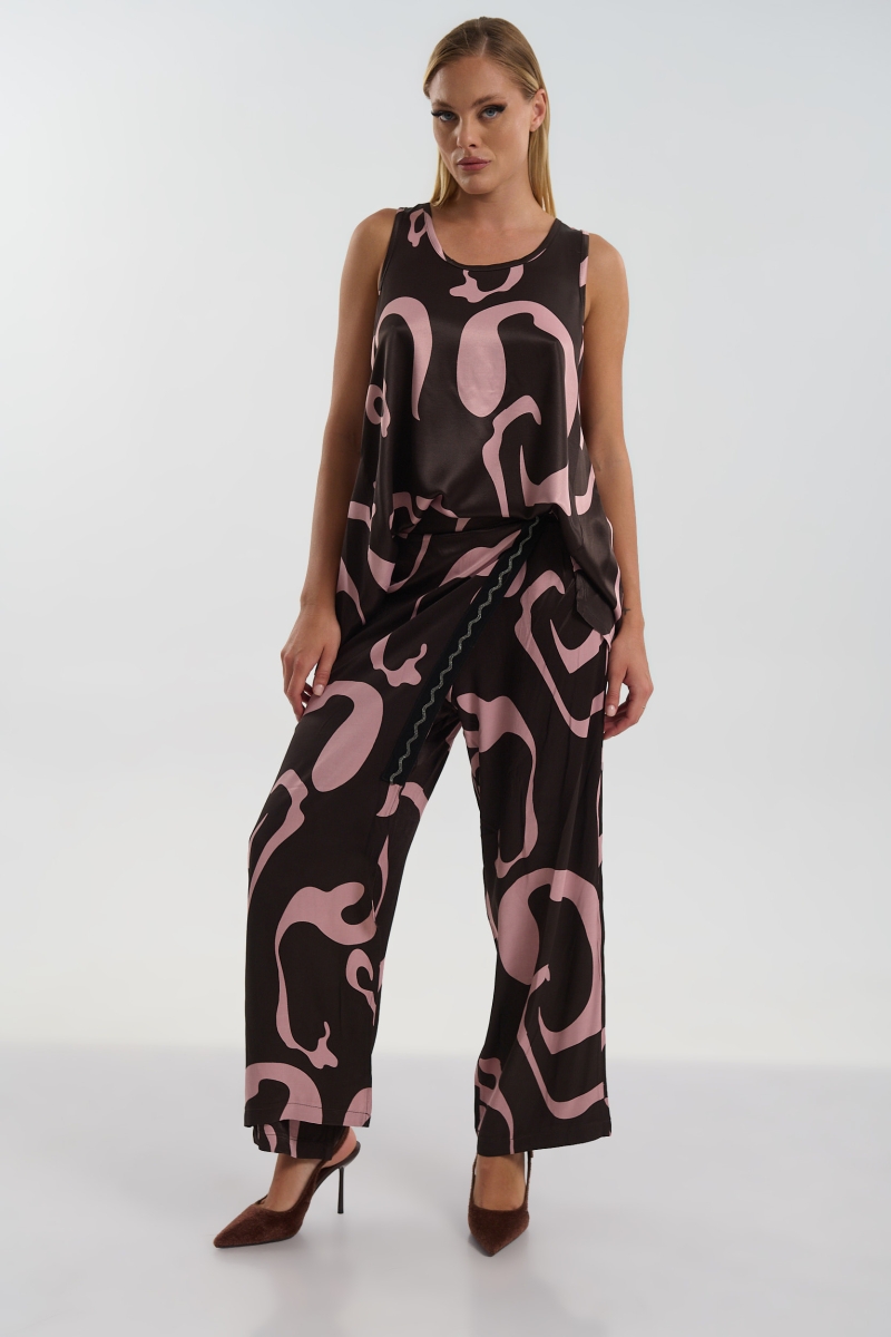 Women’s Pareo Pants with Golden Trim Kelly’s Made in Greece