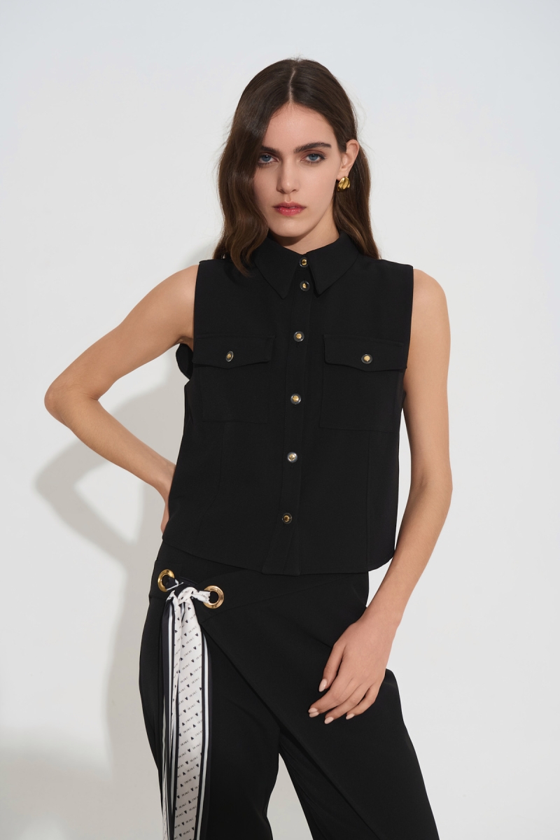 Πουκάμισο Αμάνικο Με Χρυσά Κουμπιά DEJAVU