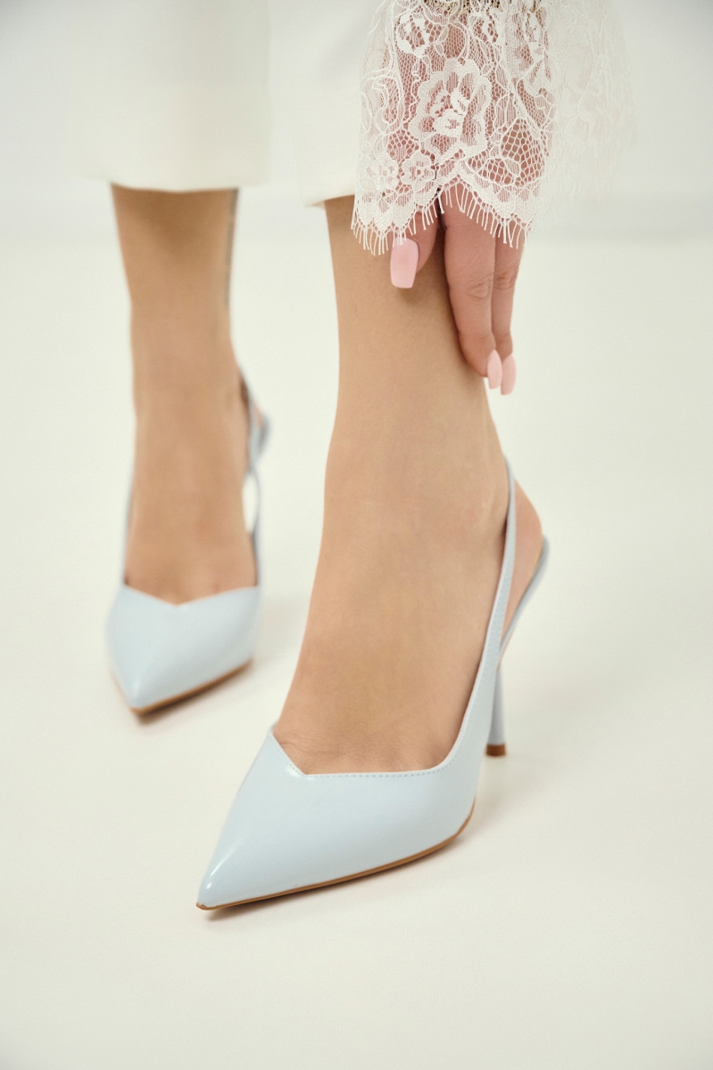 Pointed Slingback Pumps with Stiletto Heel