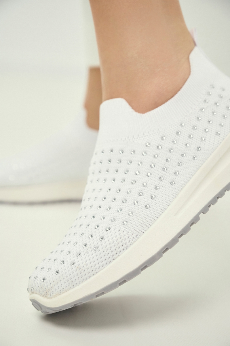 Αθλητικά Knit Slip-On Με Στρας