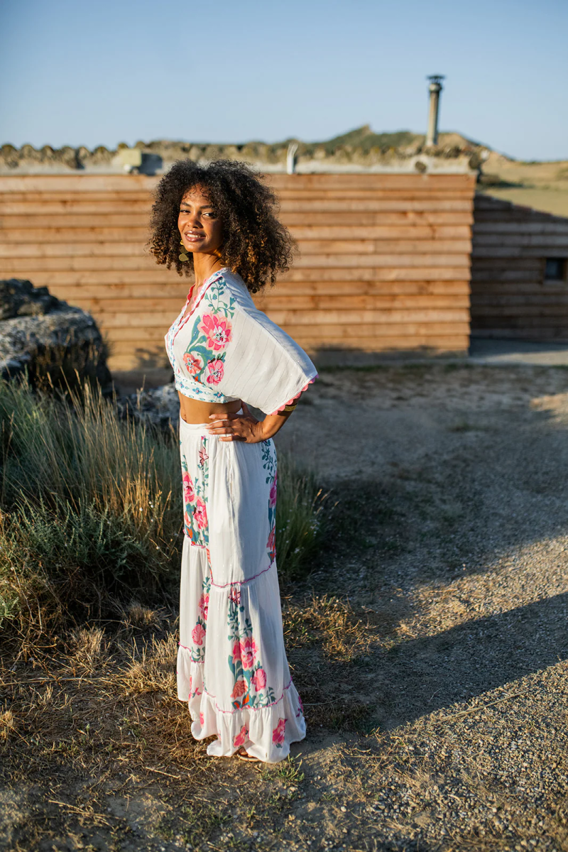PITI CUITI Floral Wide Leg Pants