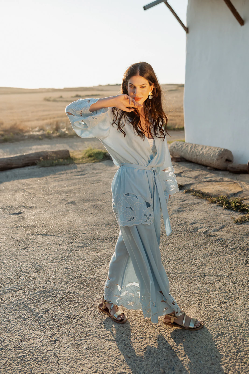 PITI CUITI Flowy Pants With Embroidered Details