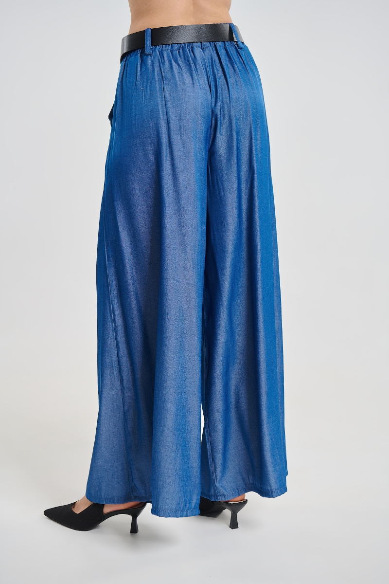 Wide Leg Pants with Belt