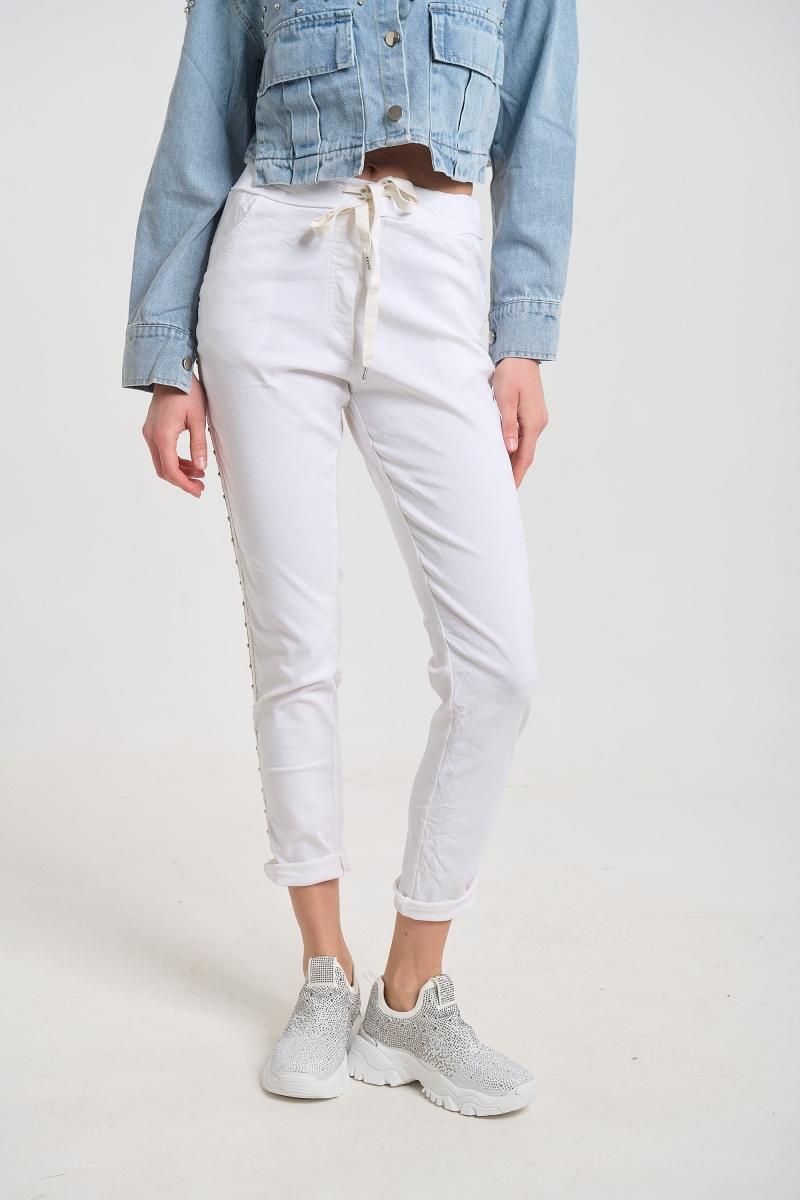 Παντελόνι Ελαστικό Με Strass Τρέσα