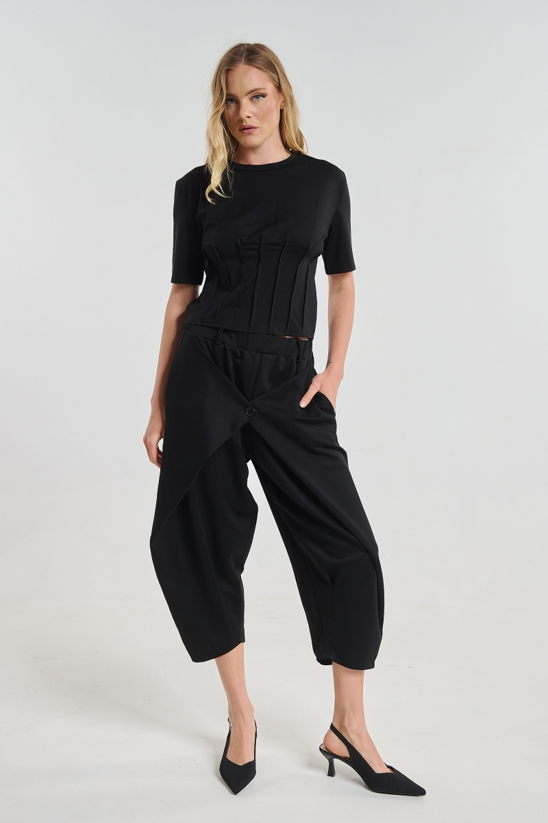 Top With Corset Seam Detail
