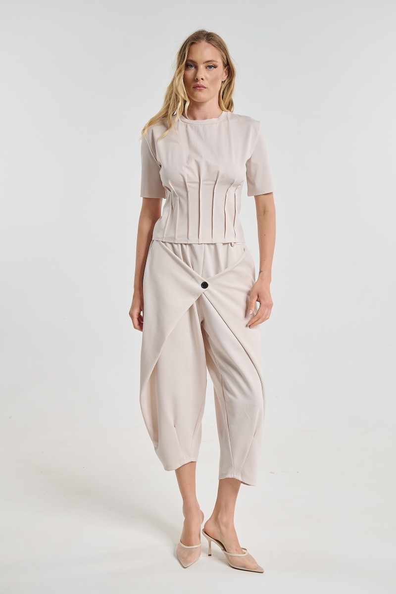 Top With Corset Seam Detail