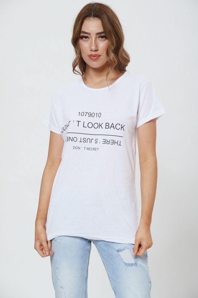  T-SHIRT DONT LOOK BACK 2025