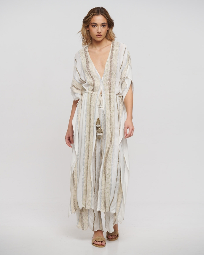 Striped Long Kimono BLE RESORT COLLECTION