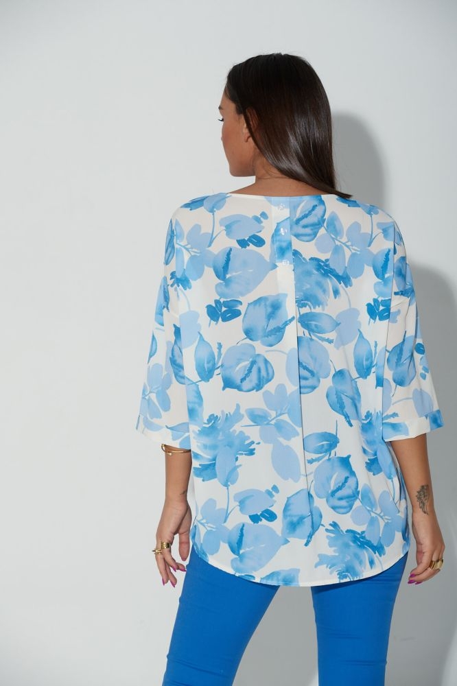 Printed Blouse With Rhombuses