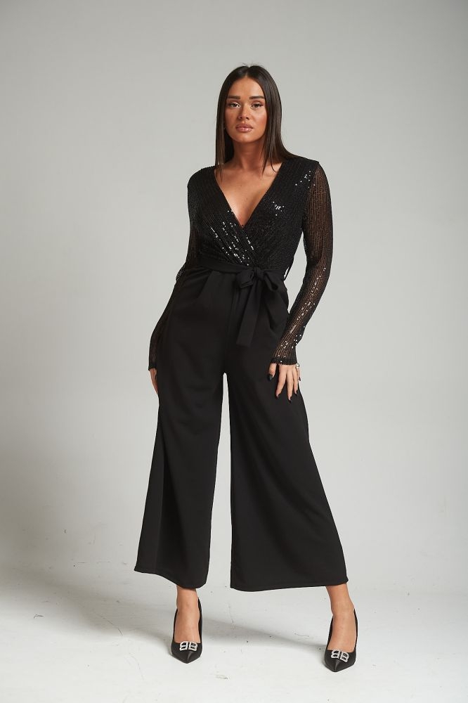 Jumpsuit Long Sleeve With Sequin