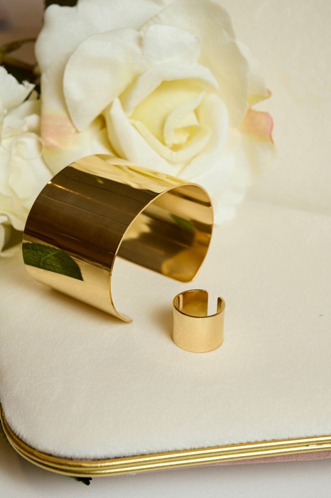 Set Cuff Bracelet And Ring