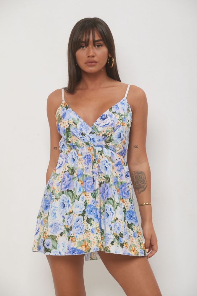 Roses Print Overall