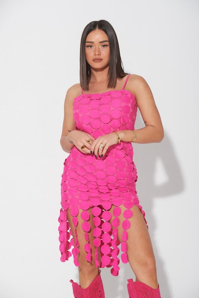 Mini Dress With Hanging Circles