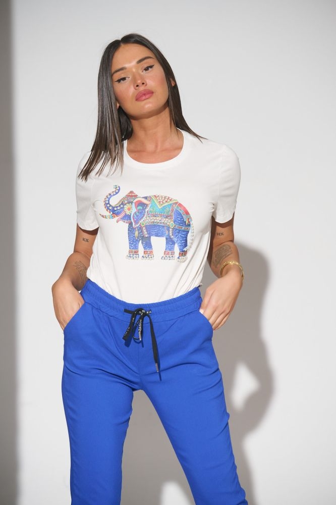T-shirt Με Ελέφαντα Ethnic